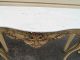 50077 Decorator Marble Top Console Table Library Sofa Table Post-1950 photo 3