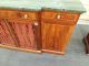 50739 Antique Kahl Furniture Marble Top Buffet Server Sideboard Cabinet Quality Post-1950 photo 4