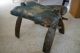 Old Leather Camel Saddle Stool Foot Rest Pharaoh Rustic Furniture Western Worn 1900-1950 photo 2