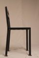 Pair Of French Industrial Chic Iron Weathered Antique Metal Modern Side Chairs Post-1950 photo 5