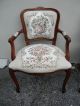 Pair Of Italian Carved Tapestry Side By Side Chairs By Maas Brothers 2359 Post-1950 photo 6