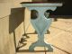Vintage Entry Table Hand Painted Turquoise & Gold Art Deco Key Table Sofa Table Post-1950 photo 7