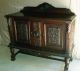 Antique Renaissance Revival Dining Room Table Gothic Sideboard Carved Figural Unknown photo 3