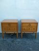 Pair Of Mid - Century End Tables / Night Tables By Kent - Coffey 2699 Post-1950 photo 2