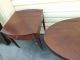50948 Ethan Allen Mahogany 3 Piece Coffee Table Set Stand S Post-1950 photo 9