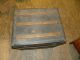 Antique Flat Top Steamer Travel Railroad Trunk Wood Slat 1800-1899 photo 5