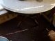 Oval Marble Top Mahogany Carved Parlor Table Post-1950 photo 1