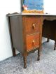 Art Deco Walnut Vanity Desk With Mirror 2281 1900-1950 photo 9