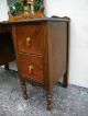 Art Deco Walnut Vanity Desk With Mirror 2281 1900-1950 photo 10