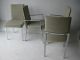 Mid Century Modern Milo Baughman Style Chrome Dining Chairs Vintage Design Post-1950 photo 3