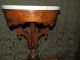 Fancy Antique Victorian Marble Top Lamp Table/plant Stand W/great Base 1800-1899 photo 1