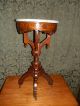 Fancy Antique Victorian Marble Top Lamp Table/plant Stand W/great Base 1800-1899 photo 4