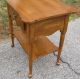 Ethan Allen Circa 1776 Solid Maple One Drawer Stand / End Table Post-1950 photo 3