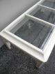 Hollywood Regency Large Painted Glass Top Coffee Table 2175 Post-1950 photo 3