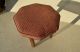 Mid Century Modern Octagone Ottoman With Burled Wood Vintage Design Eames Baker Post-1950 photo 4