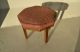Mid Century Modern Octagone Ottoman With Burled Wood Vintage Design Eames Baker Post-1950 photo 6
