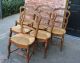 French Antique Louis Xv Walnut 6 Dining Chairs. 1800-1899 photo 4