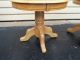 49318 Pair Solid Oak Lamp Table Stand S Post-1950 photo 2