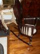 Fabulous Hand Carved Antique Victorian High Back Rocking Chair 1800-1899 photo 5