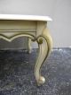 French Painted Marble Top Long Coffee Table With A Drawer 959 Post-1950 photo 9
