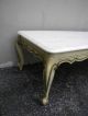 French Painted Marble Top Long Coffee Table With A Drawer 959 Post-1950 photo 7