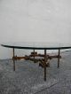 Mid - Century Round Glass - Top Coffee Table 2654 Post-1950 photo 9