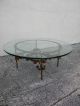 Mid - Century Round Glass - Top Coffee Table 2654 Post-1950 photo 2