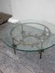 Mid - Century Round Glass - Top Coffee Table 2654 Post-1950 photo 4
