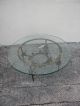 Mid - Century Round Glass - Top Coffee Table 2654 Post-1950 photo 5