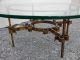 Mid - Century Round Glass - Top Coffee Table 2654 Post-1950 photo 8
