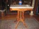 Antique Walnut Victorian Marble Top Table 1800-1899 photo 1