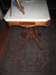Antique Walnut Victorian Marble Top Table 1800-1899 photo 2