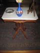 Antique Walnut Victorian Marble Top Table 1800-1899 photo 3