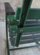 Vtg Green Outdoor/patio Spring Arm Chair W/ Metal Frame & Wood Slats Post-1950 photo 9