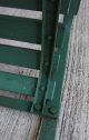 Vtg Green Outdoor/patio Spring Arm Chair W/ Metal Frame & Wood Slats Post-1950 photo 8