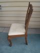 48557 Carved Mahogany Side Chair W/ Chippendale Foot Post-1950 photo 11