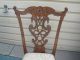 48557 Carved Mahogany Side Chair W/ Chippendale Foot Post-1950 photo 1