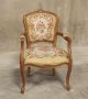 611 : French Louis Xv Antique Arm Chair W/ Needle Point 1900-1950 photo 1