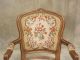 611 : French Louis Xv Antique Arm Chair W/ Needle Point 1900-1950 photo 2