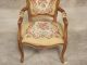 611 : French Louis Xv Antique Arm Chair W/ Needle Point 1900-1950 photo 4