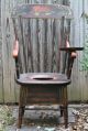 Antique Wooden Comode Chair 1800-1899 photo 1