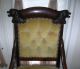 Antique Dark Finish Hand Carved Medieval Gothic Claw Drake Foot Furniture Chair 1800-1899 photo 1