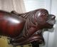 Antique Dark Finish Hand Carved Medieval Gothic Claw Drake Foot Furniture Chair 1800-1899 photo 6