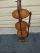 50576 Maple Tilt Top Muffin Stand Table Post-1950 photo 6