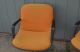 Pair Steelcase Pollock Shell Back Chairs With Chrome Base Orange Vintage Retro Post-1950 photo 3