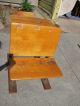 Vintage Childs School Desk And Chair 1900-1950 photo 2