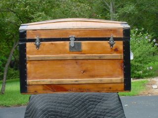 Antique Trunk Tray Outstanding Restoration photo