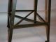 Vintage 1940s Factory Industrial Chair Angle Steel Stool Co - Wood Seat 1900-1950 photo 3