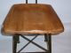Vintage 1940s Factory Industrial Chair Angle Steel Stool Co - Wood Seat 1900-1950 photo 4