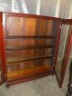 Antique 2 Door Butterprint Bookcase Cabinet With Wavy Glass Unknown photo 1